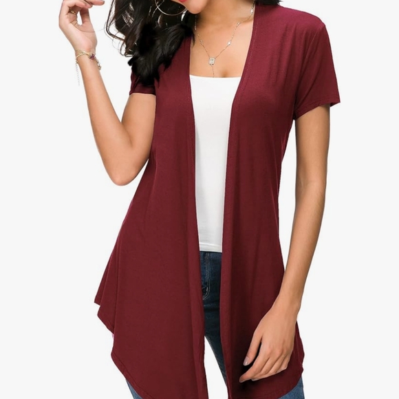 Urban Coco Short Sleeve Open Front Cardigan XL ❤️ Effortless & Comfy - Picture 2 of 15